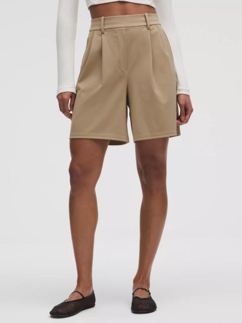 Daydrift Pleated High-Rise Short 7"