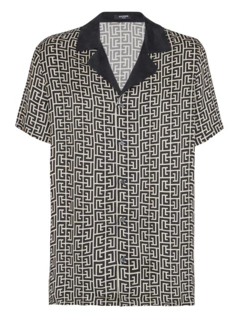 PB-monogram short-sleeve shirt
