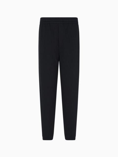 ASV LYOCELL-BLEND JACQUARD JERSEY TROUSERS