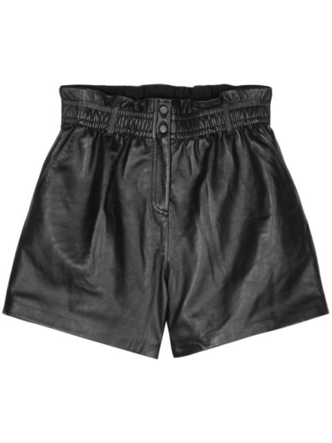 Aglae leather shorts