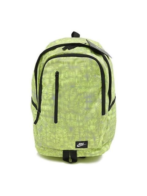 Nike ALL ACCESS SOLEDAY BKPK-P Lightweight Casual Sports Student schoolbag Backpack Unisex Green Lig