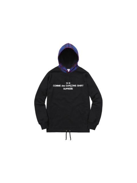 Supreme Comme Des Garcons Hooded Sweatshirt Black