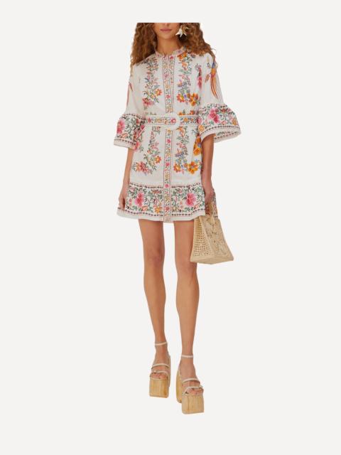 Off-White Delicate Forest Scarves Mini Dress