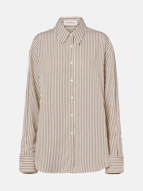 Peri striped satin shirt