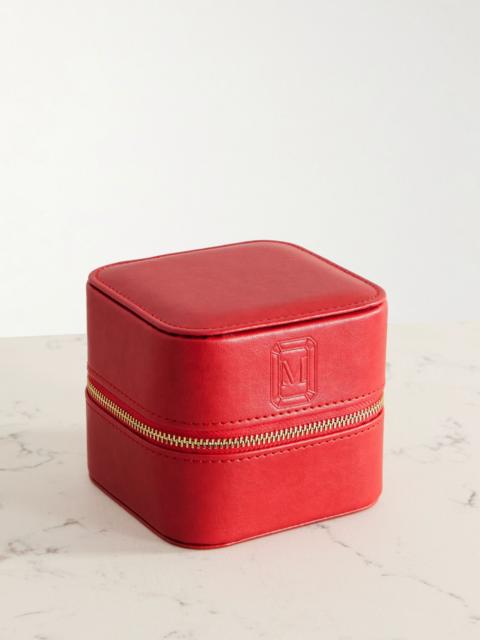 Vegan leather jewelry case Red