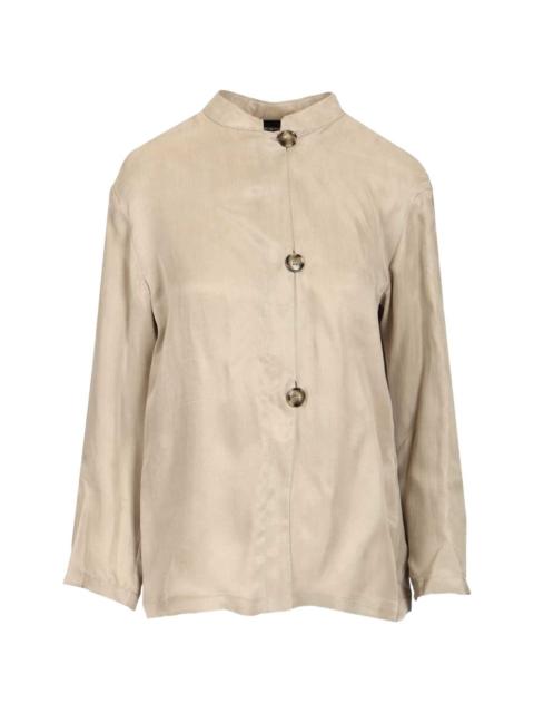 buttoned long-sleeve shirt