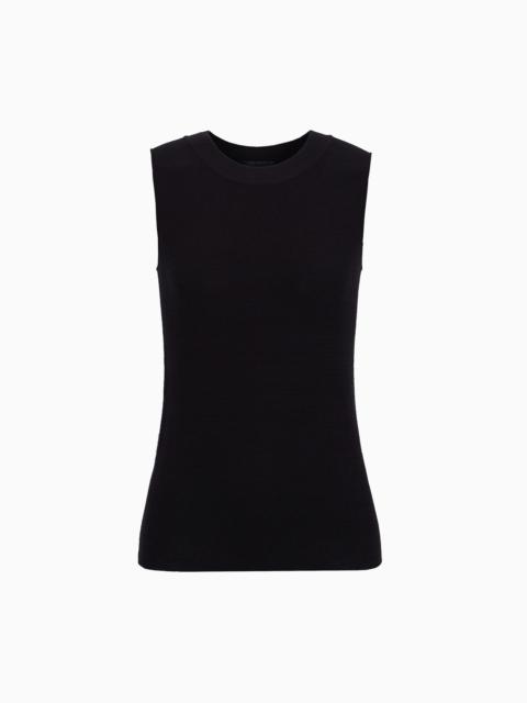 Top in ottoman fabric