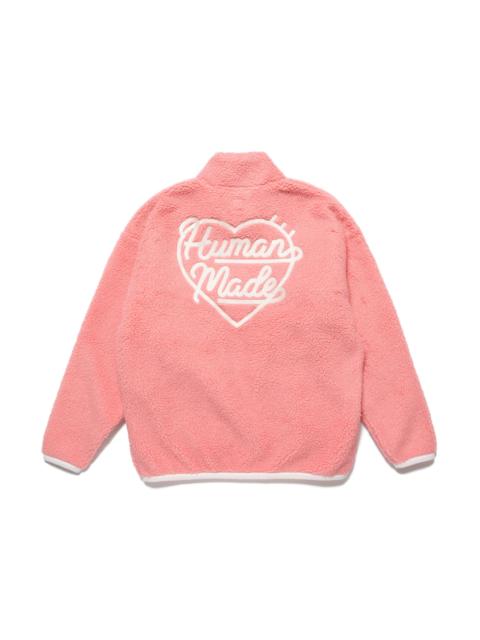 Human Made Boa Fleece Pullover Pink