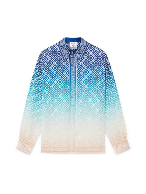 Jacquard Gradient Silk Shirt | Casablanca Paris