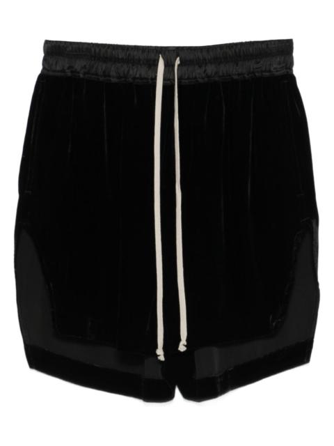 drawstring straight-hem shorts