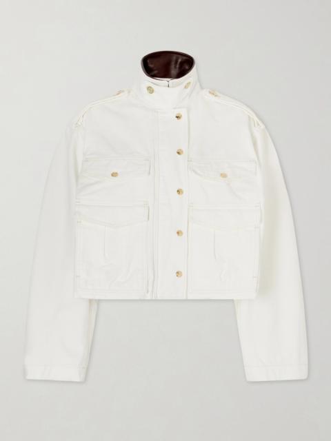Henderson Leather-trimmed Regenerative Cotton-canvas Jacket