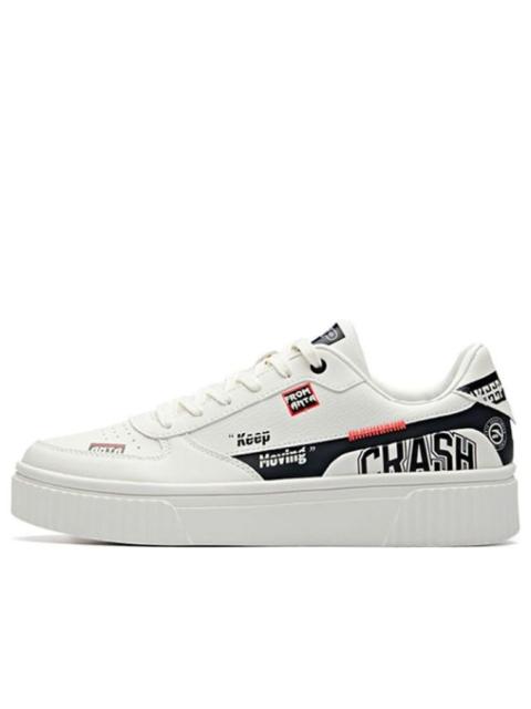 ANTA Skateboarding Series Sneakers 'White Black' 111938021R-4