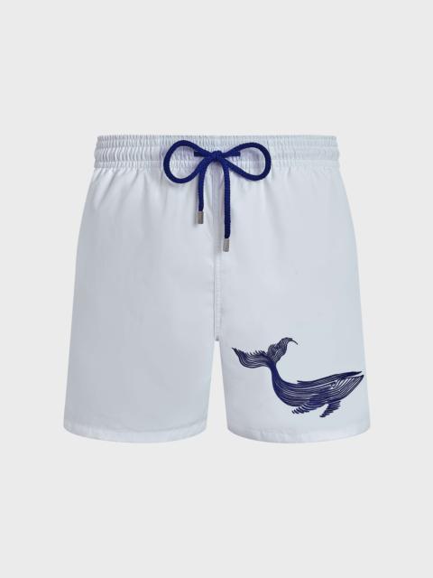 MEN SWIM SHORTS EMBROIDERED WHALE