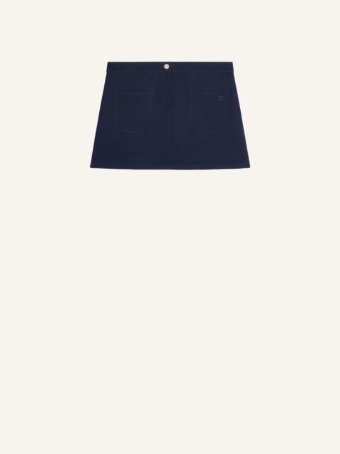 2-POCKET TWILL MINI SKIRT