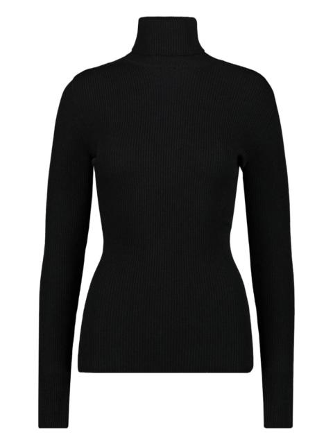 ribbed turtleneck sweater