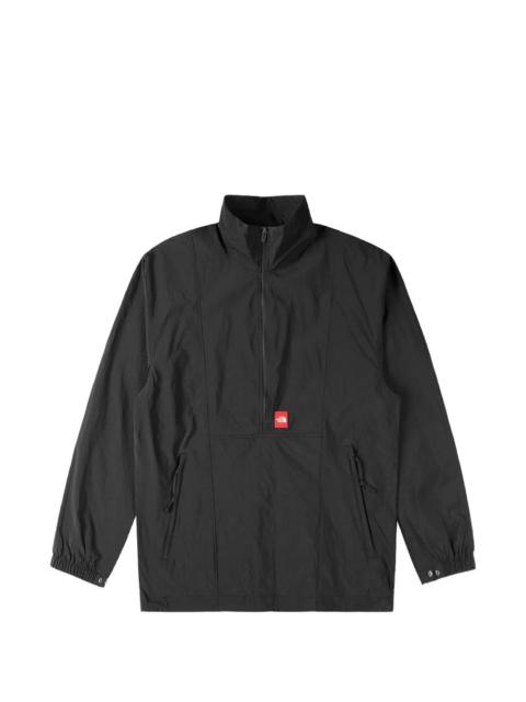 half-zip logo-patch jacket