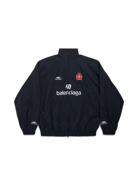 Men's Paris Soccer Tracksuit Jacket in Black