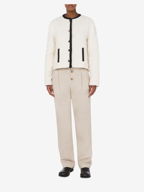 KNIT JACKET TAILORED TWIST