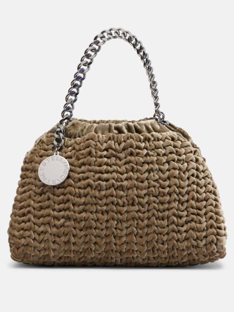 Falabella Small velvet tote bag
