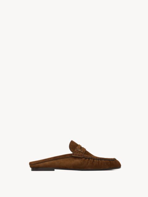 LE LOAFER MULES IN SUEDE
