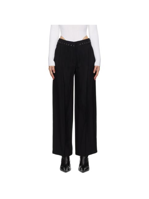 Black Hook & Eye Trousers