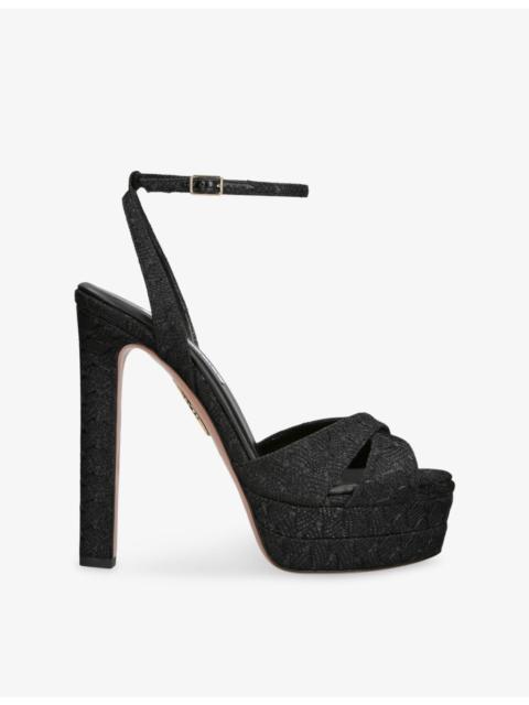Divine 130 Lace Heeled Sandals