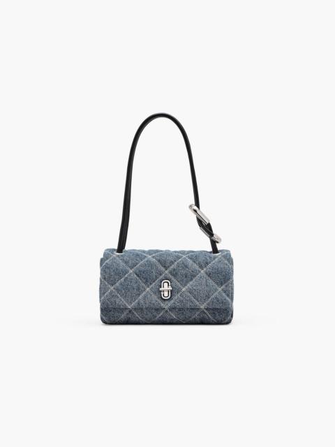 THE QUILTED DENIM MINI DUAL SHOULDER BAG