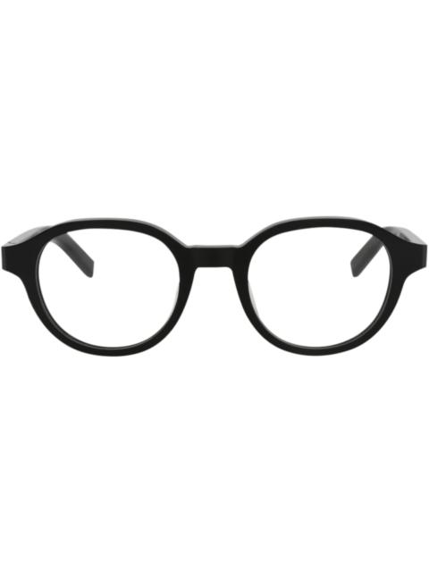 Berluti Round-Frame Acetate Optical Frames Black Black Transparent (BL50020U-49-001)