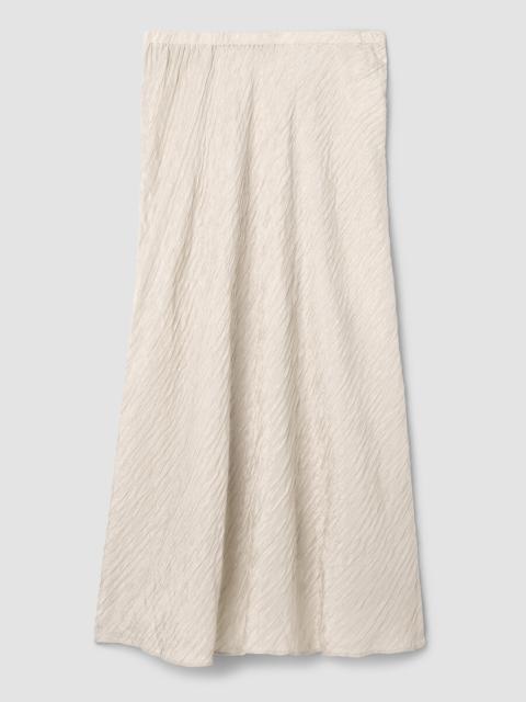 Textured Silk Jacquard Bias Skirt
