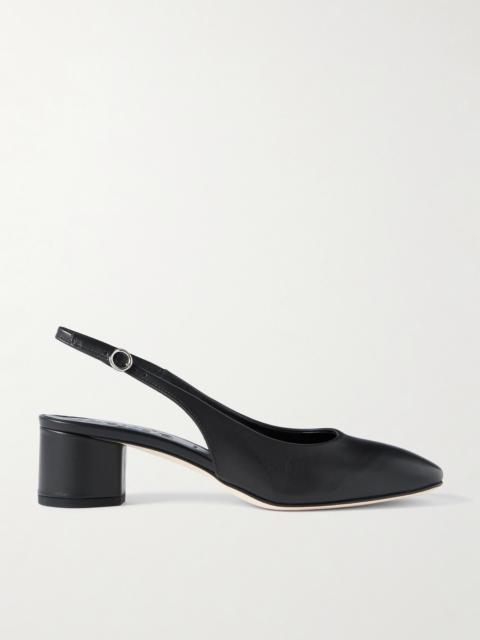Romy Leather Slingback Pumps