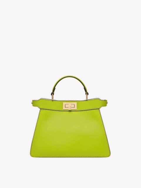 Acid green leather bag