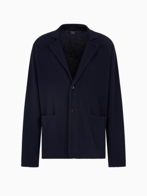 ICON PLAIN-KNIT PURE CASHMERE JACKET