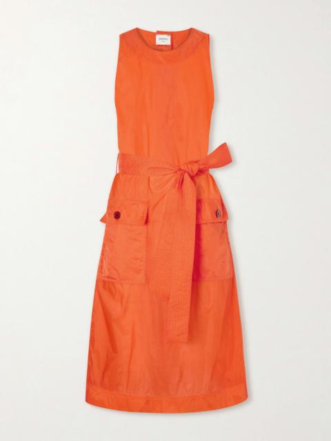 Buttoned Front Midi Dress