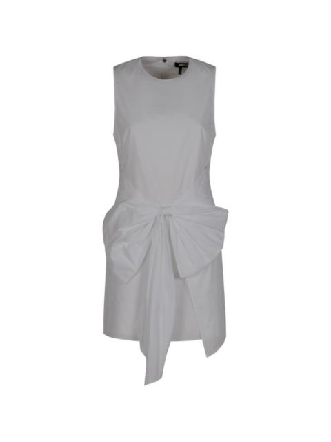 bow sleeveless mini dress
