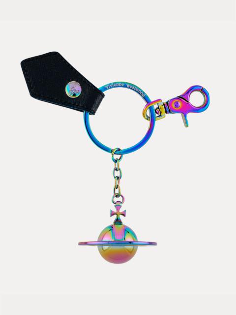 SAFFIANO 3D ORB IRIDESCENT KEYRING