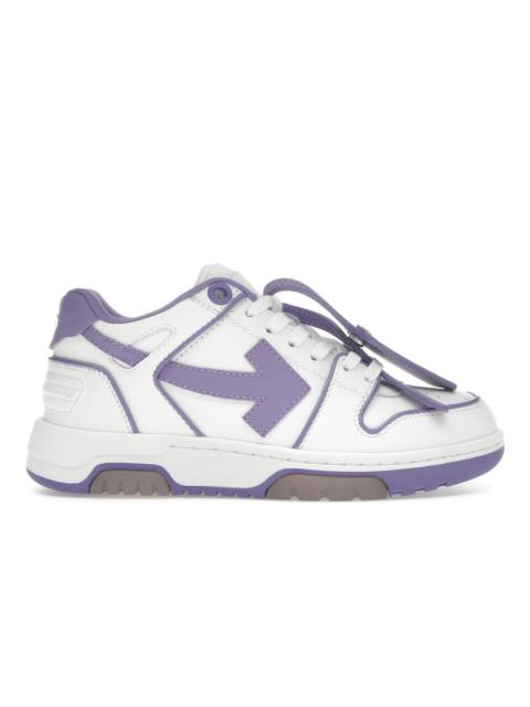 OFF-WHITE Out Of Office OOO Low Tops Outlined White Lilac Purple (Women's)