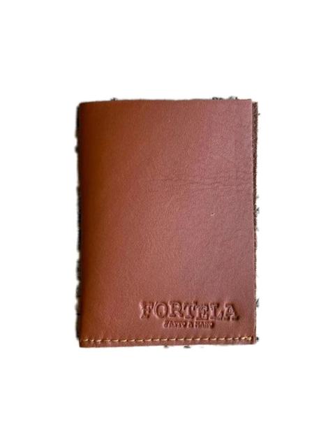 stitched trim leather wallet