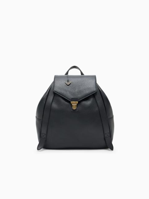 ASV ICON PEBBLED LEATHER BACKPACK