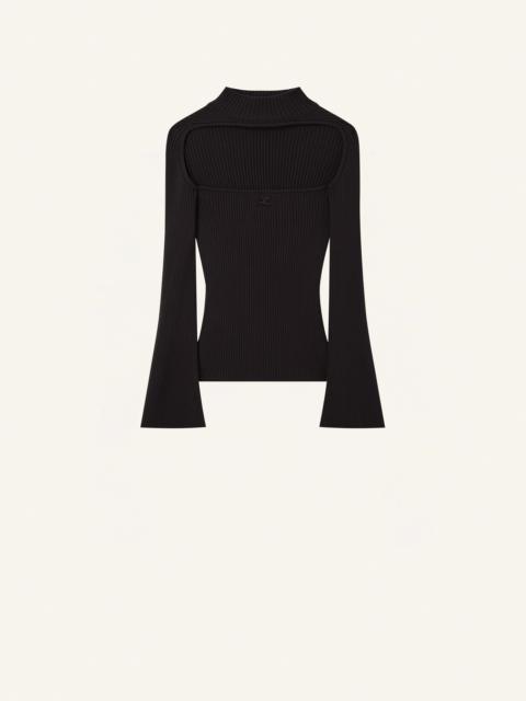 HYPERBOLE LS RIB KNIT SWEATER