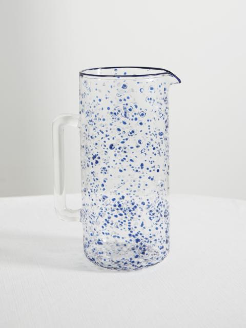 Painted Glass Carafe