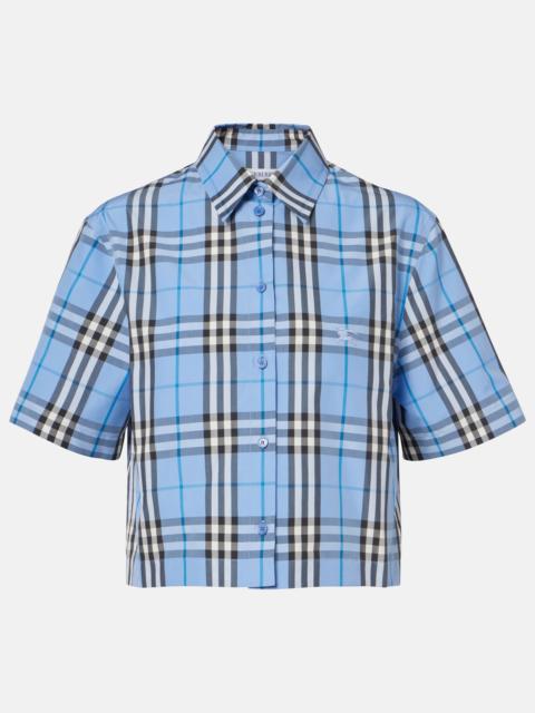 Burberry Check cotton poplin shirt