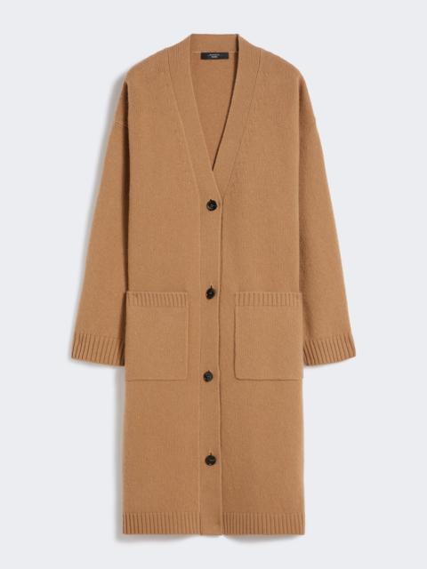 GODEZIA Long wool knit cardigan