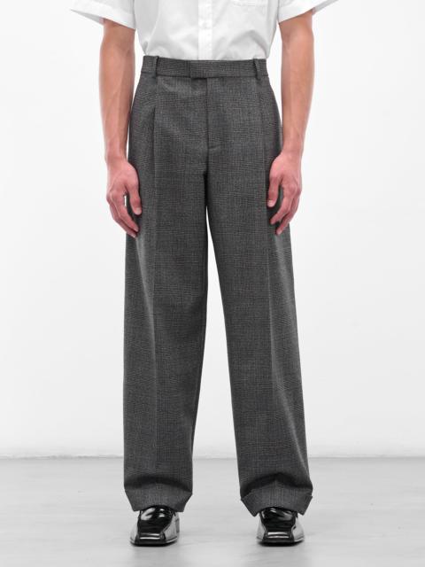 Gray Prince Of Wales Trousers