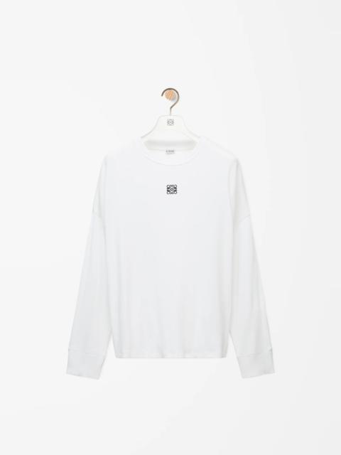 Oversized fit long sleeve T-shirt in cotton
