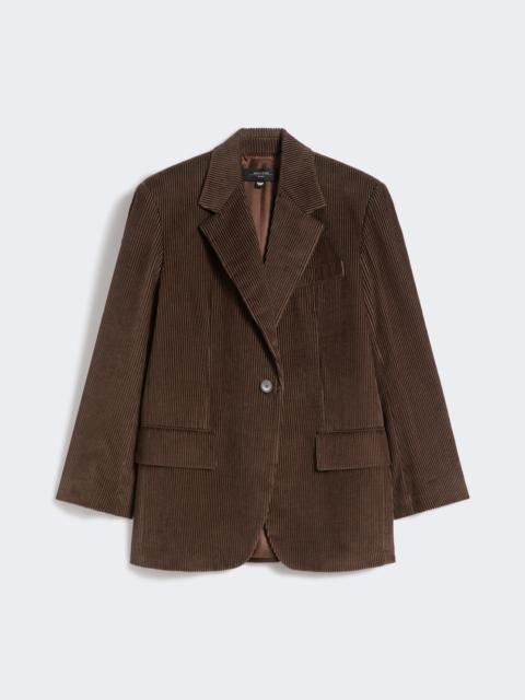 FORMIA Single-breasted velvet blazer