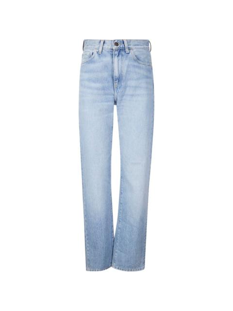W' Noxon logo patch denim trousers