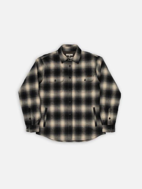 Glenn Padded Shadow Check Shirt Black