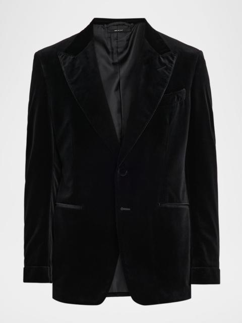 Men's Shelton Velvet Peak Lapel Dinner Jacket