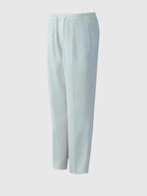 MARTIN Pleated wool pants with elasticized waist