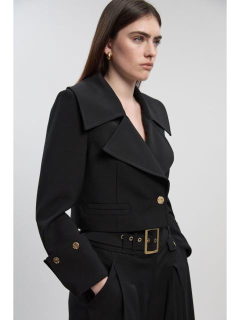 Polished Tailored Button Detail Jacket